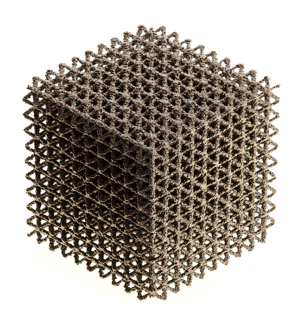 Aerospace Giant IHI Bets on Freemelt E-Beam 3D Printing for Next-Gen Turbine Alloys3DPrint.com | Additive Manufacturing Business 4 cube lattice in Ti64 scaled QnKfW9