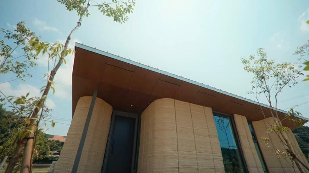 LibWork 3D Prints Residential Home in Japan with Soil & Crane WASP3DPrint.com | Additive Manufacturing Business 8 3d printed residential earth house in Japan Crane WASP LibWork 2 1024x576 iIi1KX