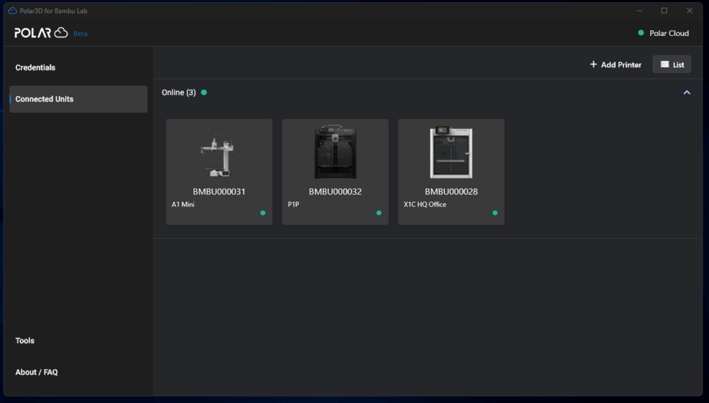 Bambu Lab Announces Integration with Polar Cloud for Classroom 3D Printing3DPrint.com | Additive Manufacturing Business 4 agent connected units 1024x582 DXlFbT