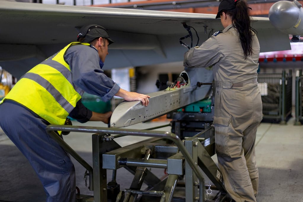 RAF Fits First 3D Printed Component to Operational Typhoon Fighter3DPrint.com | Additive Manufacturing Business 2 CON 20250805 497 3D Printed Yaw Spiggot 040 scaled