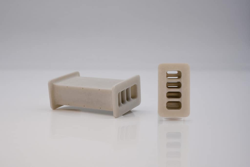 Lithoz Makes Aluminium Nitride Heat Exchanger3DPrint.com | Additive Manufacturing Business 2 Lithoz Triathlon Heat Echanger Coupon scaled fKMQhs