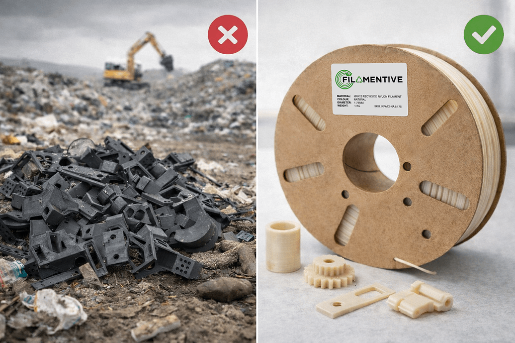 Filamentive’s Recycled MJF Filament Tests the Economics of Circular AM3DPrint.com | Additive Manufacturing Business 2 MJF Waste versus recycling in 3D printing JCE7Ny
