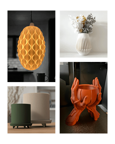 Interior Decor u0026 Planter Collage Top 3D printing services, 3D printing technology, 3D printing professionals, 3D printing market, prototypes, home decor items
