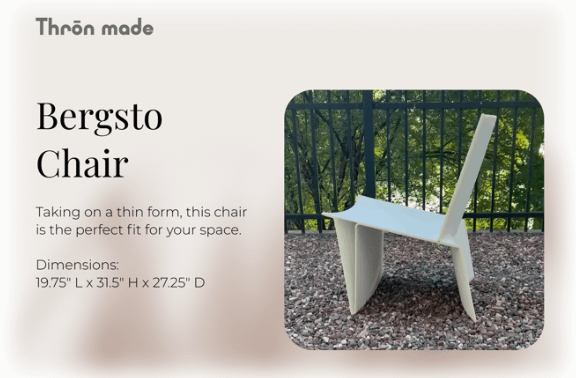 Thrōn made Launches Kickstarter Campaign for 3D Printed Furniture Made with Recycled Material3DPrint.com | Additive Manufacturing Business 2 Screenshot 2025 09 13 at 7.30.53E280AFPM T0C4UJ