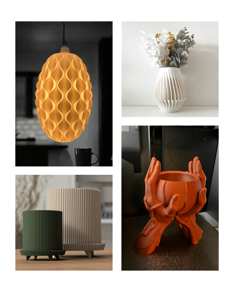 India's Top 3D Printing Service Provider 2 3d printing 3D printed products showing Stratified 3D's capabilities in making interior decor products.