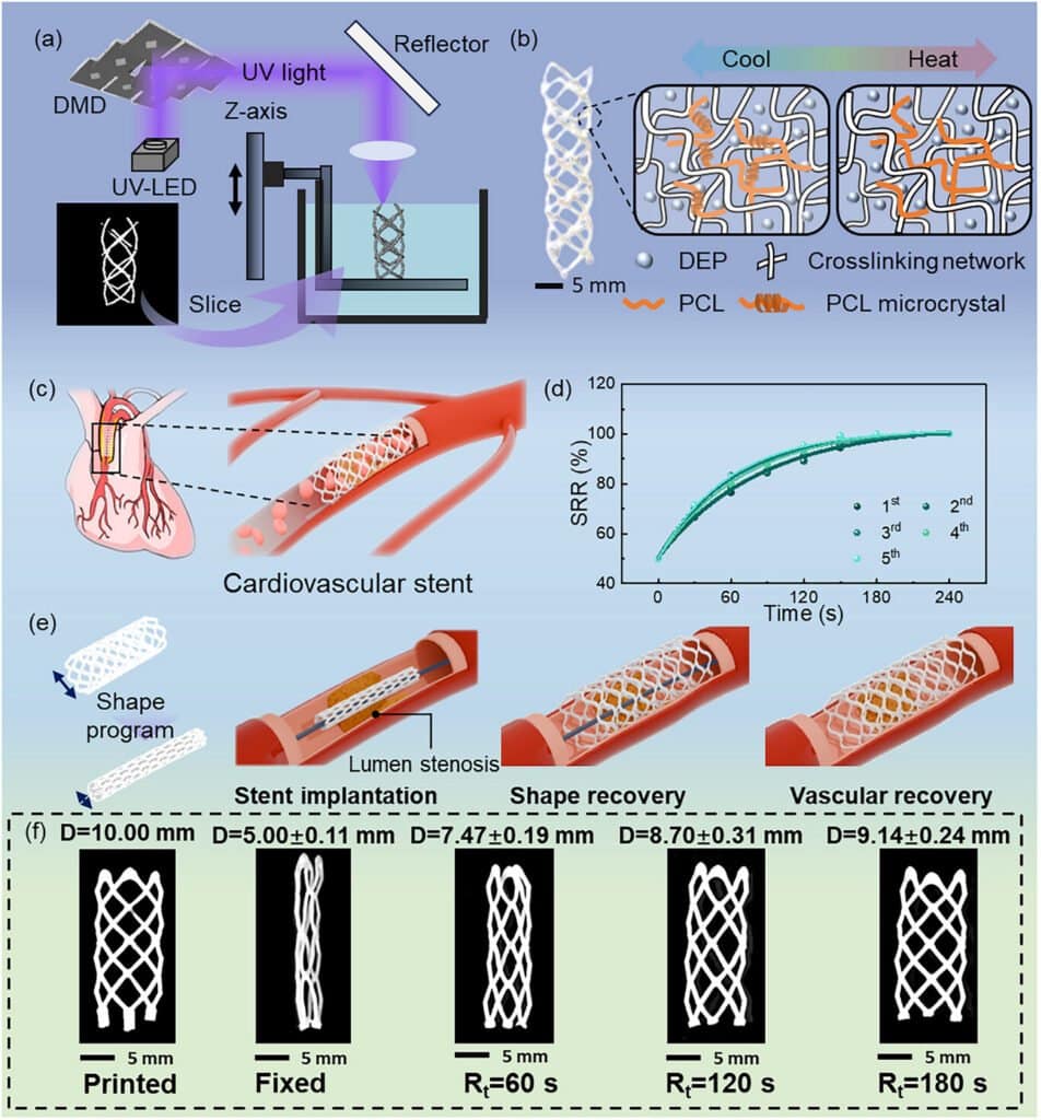 Low-Temperature 3D Printed Shape-Memory Stents Activated at Body Temperature3DPrint.com | Additive Manufacturing Business 23 adfm74021 fig 0001 m 952x1024 h5vZfp